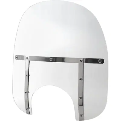 Parabrezza Memphis Fats alto 43 cm trasparente per 