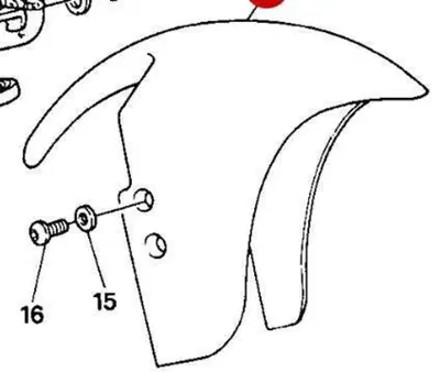 PARAFANGO ANTERIORE Ducati