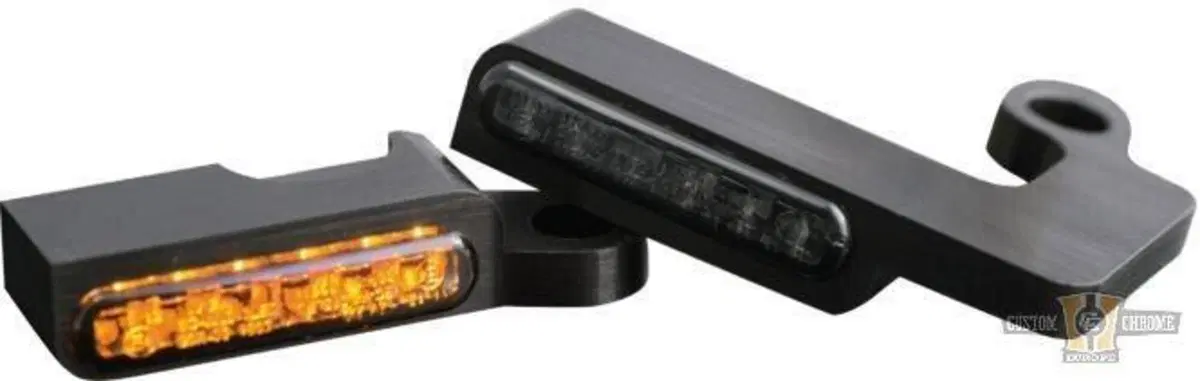 Frecce anteriori LED Omologate nere Heinz Bikes so 