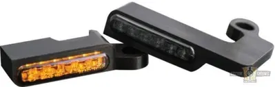 Frecce anteriori LED Omologate nere Heinz Bikes so 