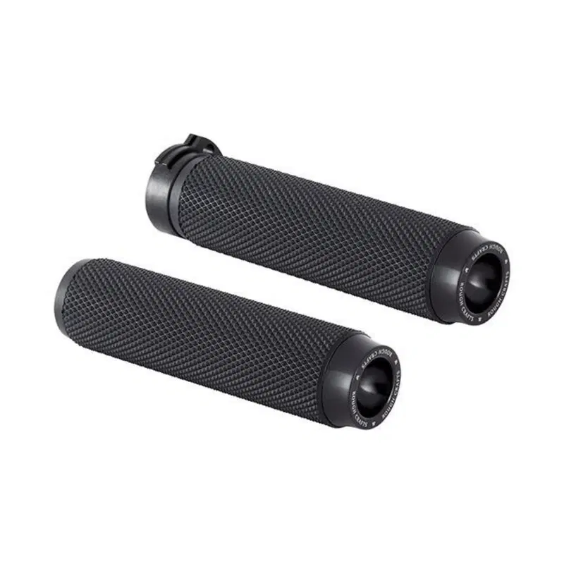 Manopole Knurled con gomma nere per acceleratore t Rough Crafts