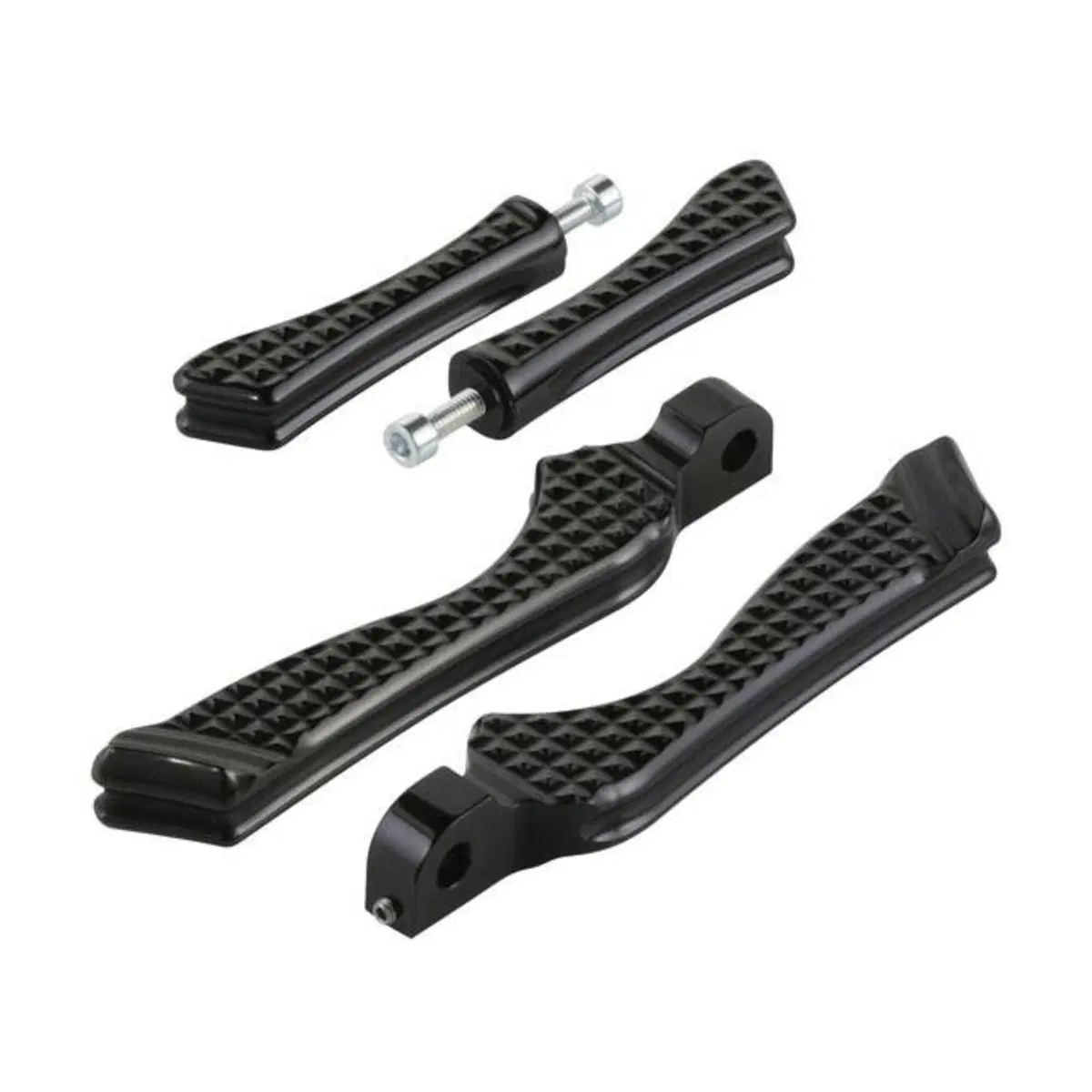 Pedaline Rebuffini Knurled Mini cromate con adatta 
