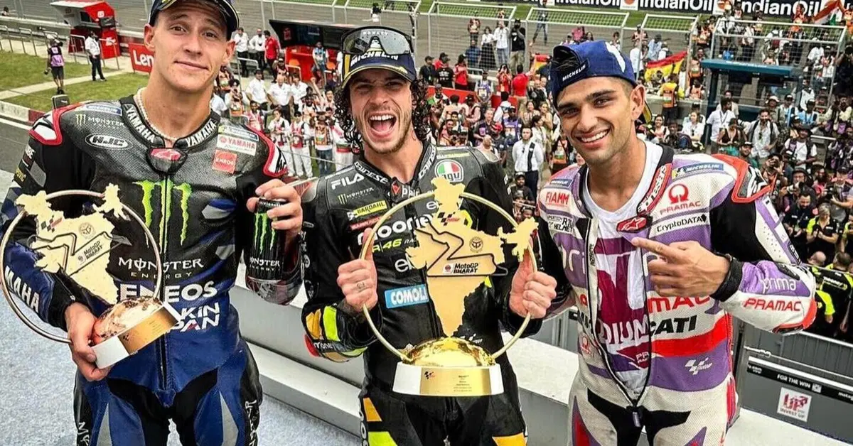 MotoGP 2023. GP dell'India. Marco Bezzecchi imbattibile, Jorge Martin con i denti, Pecco Bagnaia che errore