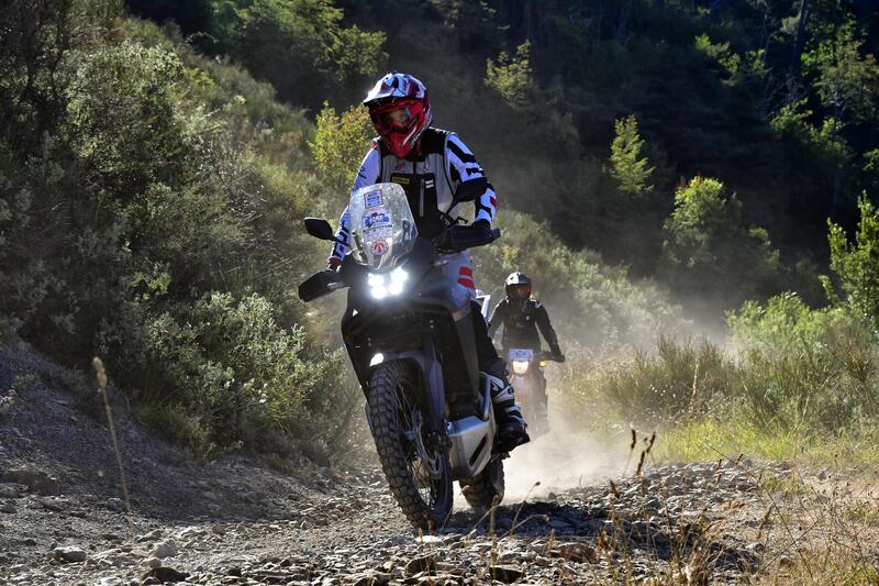 Carlotta Alessandrini e la Transalp 750