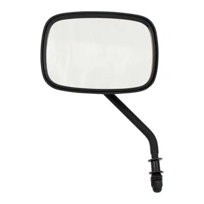 Specchietto rettangolare sinistro stelo corto nero 