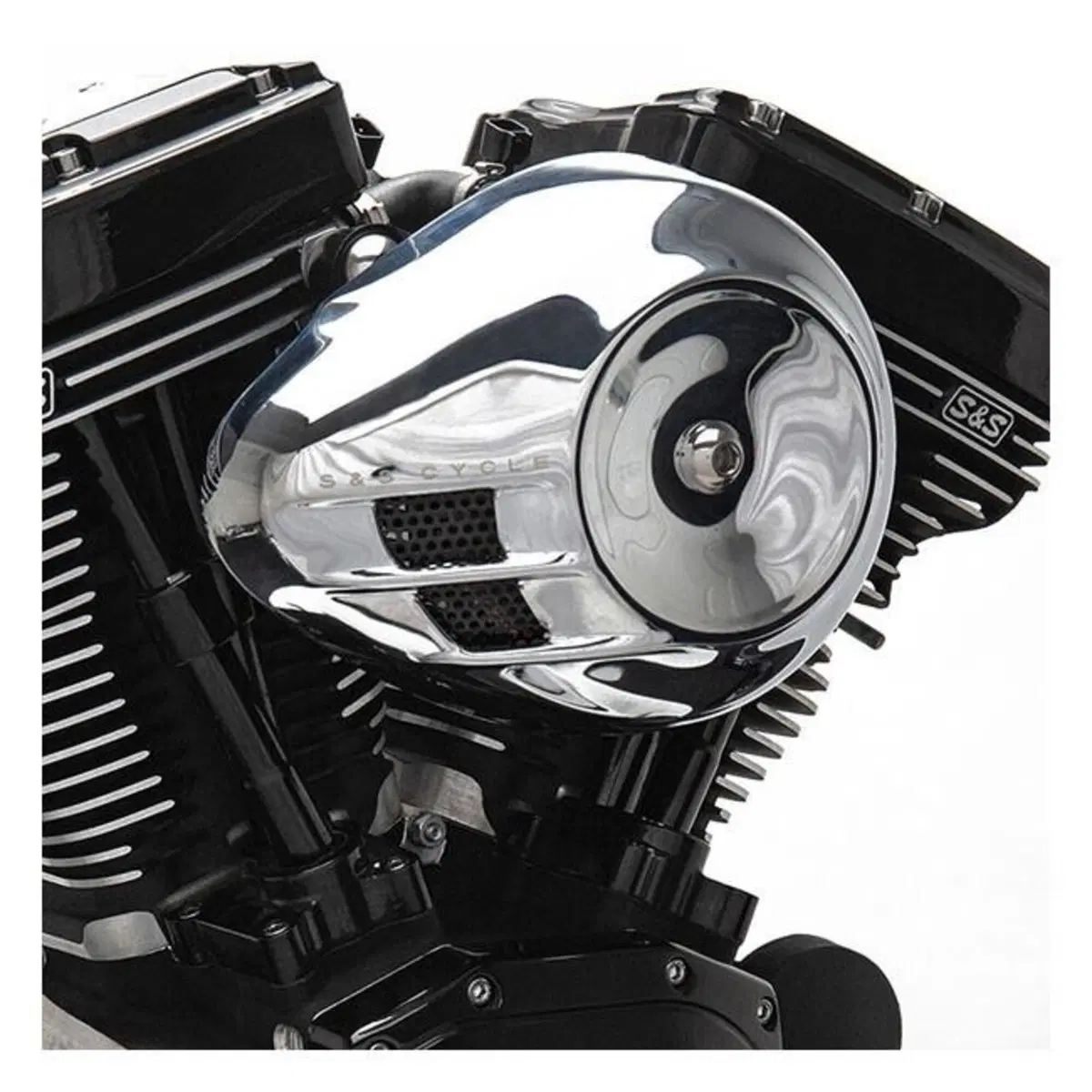 Filtro dell'aria S&S Stealth Airstream cromato per 