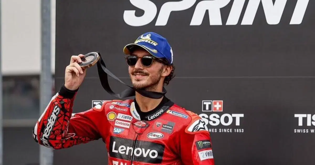 MotoGP 2023. GP del Giappone. Pecco Bagnaia, terzo nella Sprint: "Jorge Martin ora il pi&ugrave; forte? Non so... Marc Marquez in Ducati? Contento se viene..."