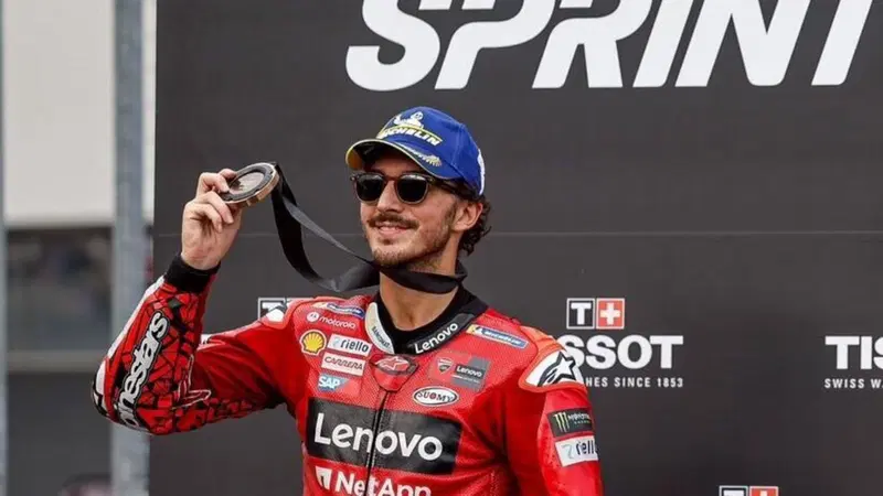 MotoGP 2023. GP del Giappone. Pecco Bagnaia, terzo nella Sprint: "Jorge Martin ora il pi&ugrave; forte? Non so... Marc Marquez in Ducati? Contento se viene..."