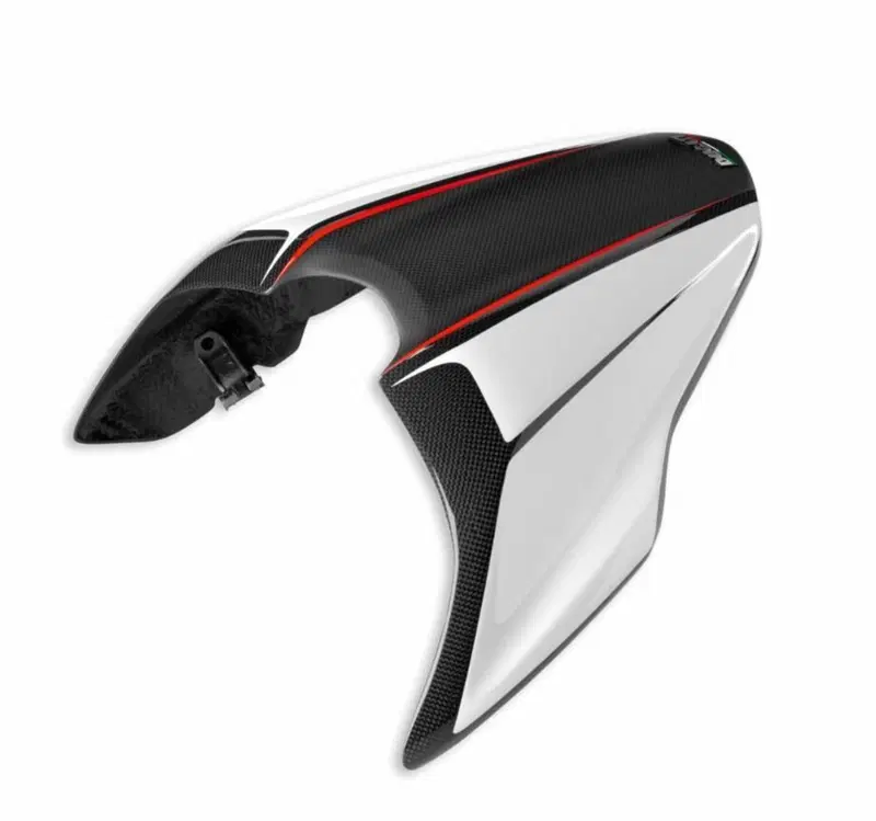 Cover sella passeggero realizzata in carbonio 3k P Ducati (2)