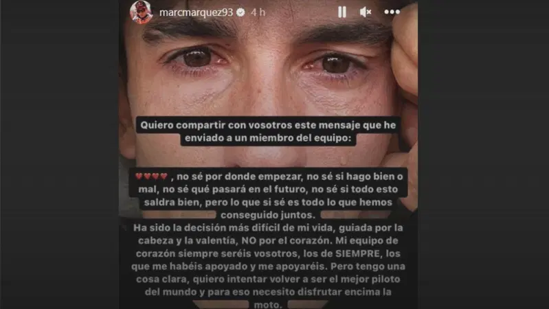 MotoGP 2023. Marc Marquez spiega l'addio a Honda: "La decisione pi&ugrave; difficile, presa con la testa e non il cuore"