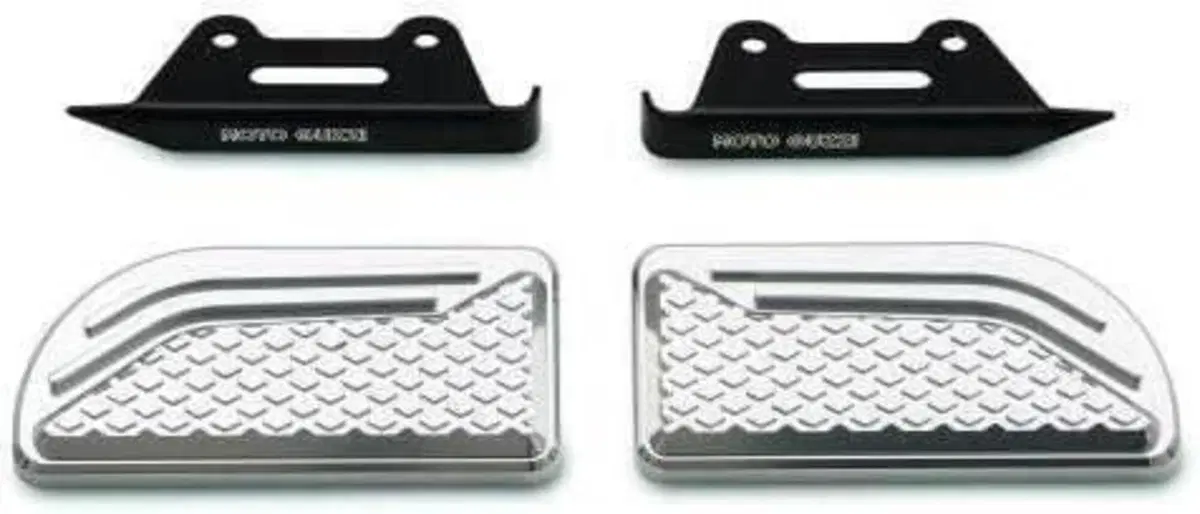 Coppia pedane pilota alluminio Moto Guzzi