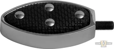 Pedalino cambio Banana gomma nera, cromato Cycle S 