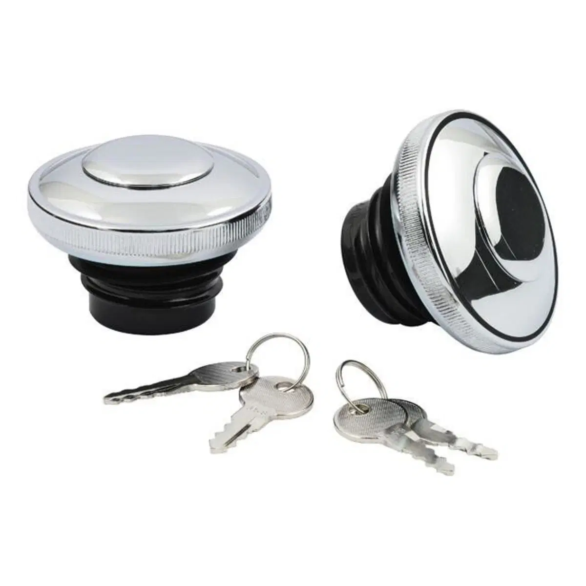 Tappi benzina con serratura cromati per Sportster, 