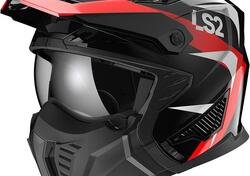 Casco modulare LS2 OF606 DRIFTER TRIALITY Rosso EC