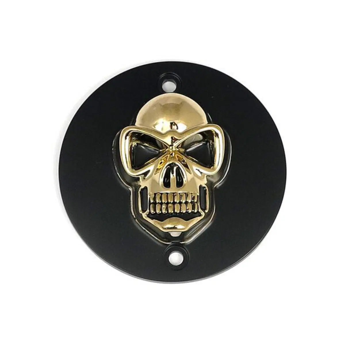 Point Cover Skull nero e oro per Dyna, Softail e 