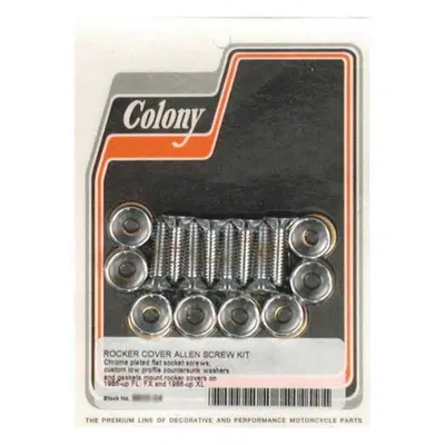 Kit viti coperchi bilancieri cromate per FXR, Dyna 