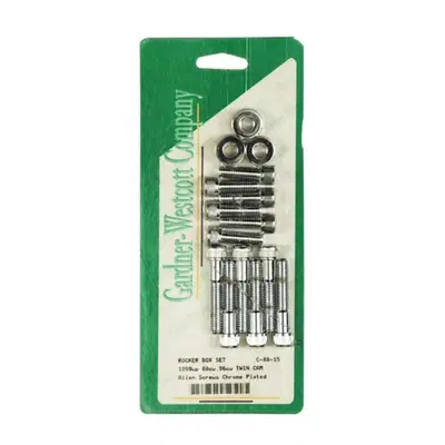 Kit viti coperchi bilancieri superiori cromate per 
