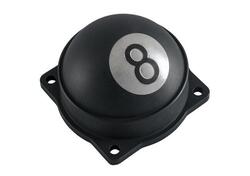 Coperchio carburatore Keihin CV Motone 8 Ball nero 