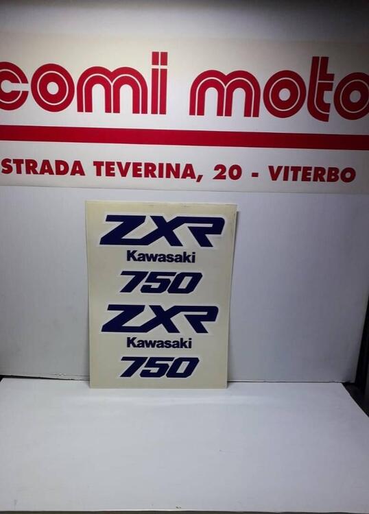 Coppia adesivi Kawasaki ZXR 750 000013 art (2)