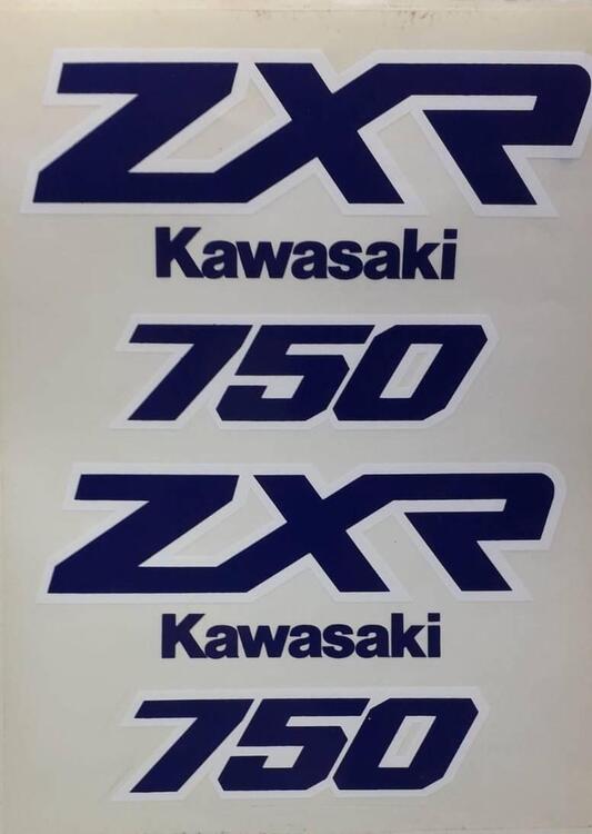 Coppia adesivi Kawasaki ZXR 750 000013 art