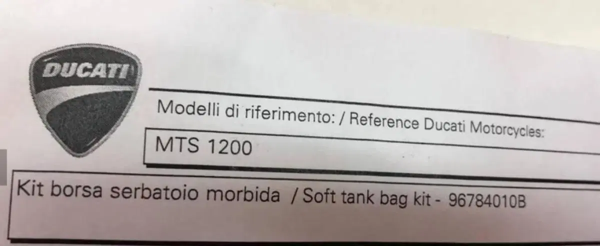 Borsa da serbatoio morbida. Ducati (2)