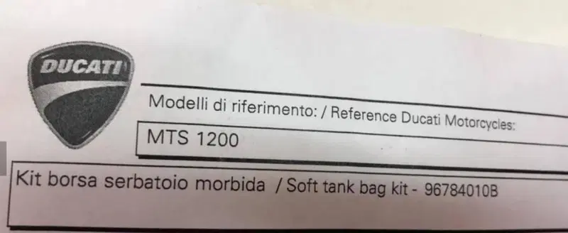 Borsa da serbatoio morbida. Ducati (2)