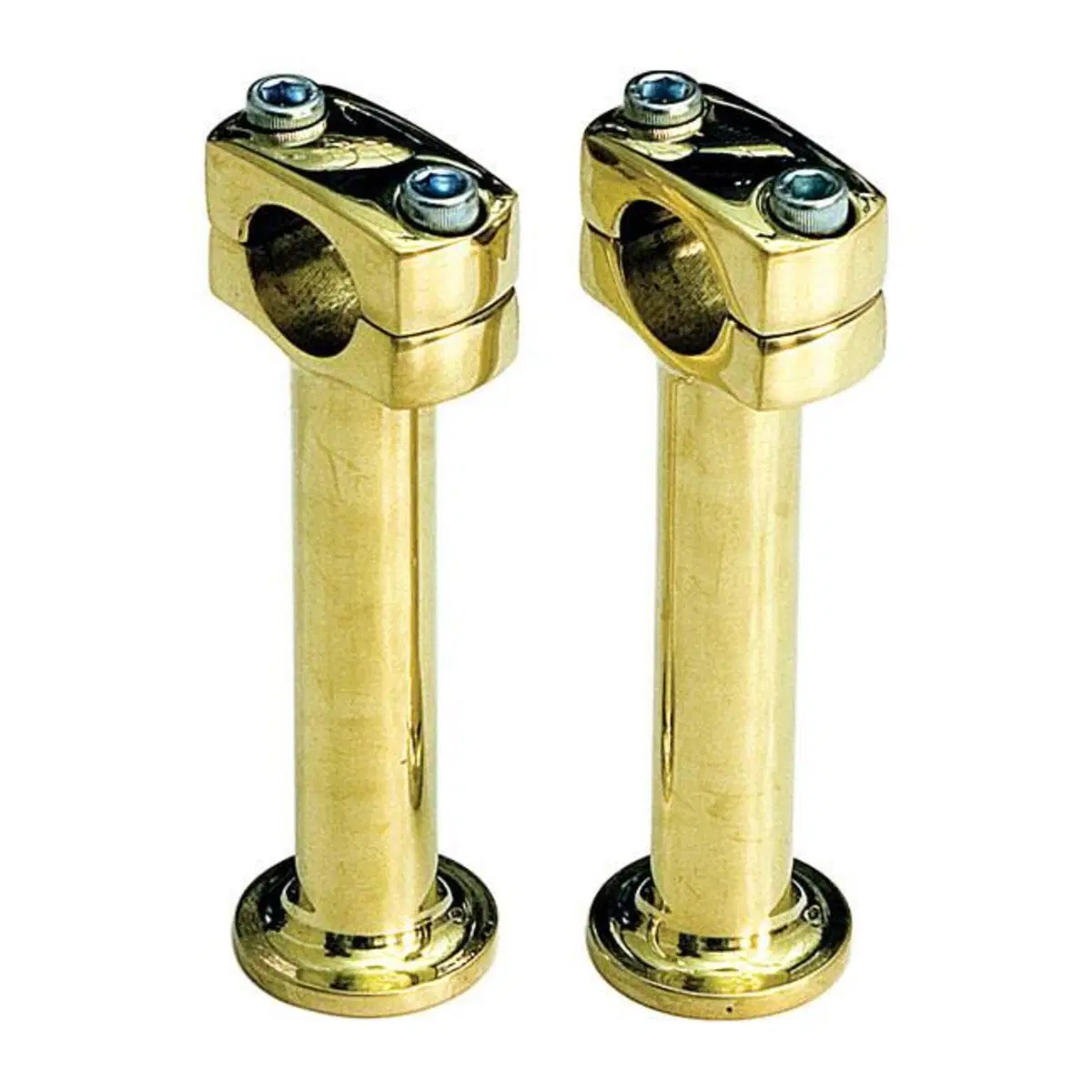 Riser Paughco alti 5'' ottone lucido Per manubri d