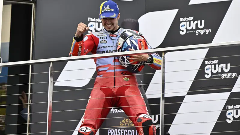 MotoGP 2023. GP d'Australia. Fabio Di Giannantonio, che primo podio: "Peccato che mi tolgono il giocattolo! Ma spero di averne un altro"