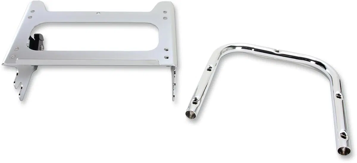 Portapacchi cromato a sgancio rapido per Touring d Drag Specialties