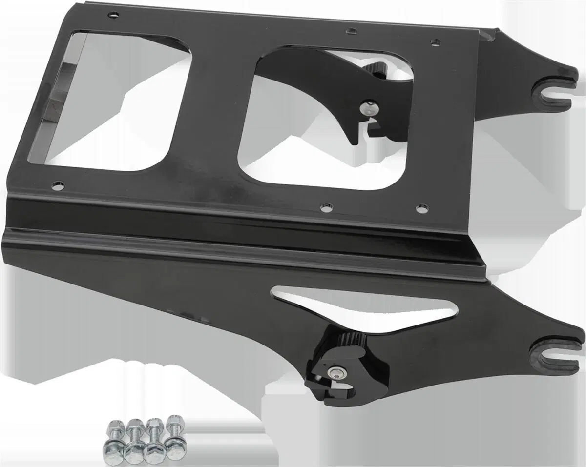 Portapacchi nero a sgancio rapido per Touring dal Drag Specialties
