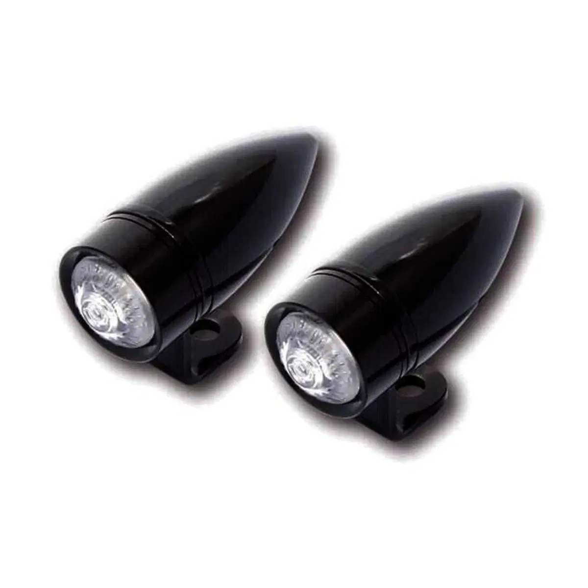 Frecce a led mono bullet con supporto nere omologa 