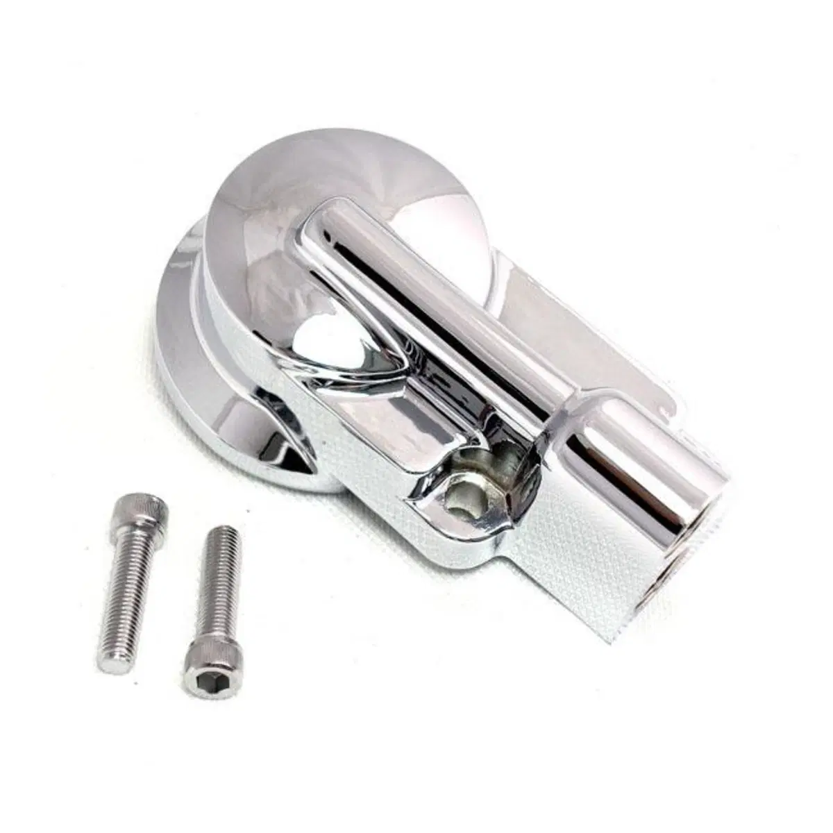 Supporto filtro olio cromato per Dyna, Softail e T 