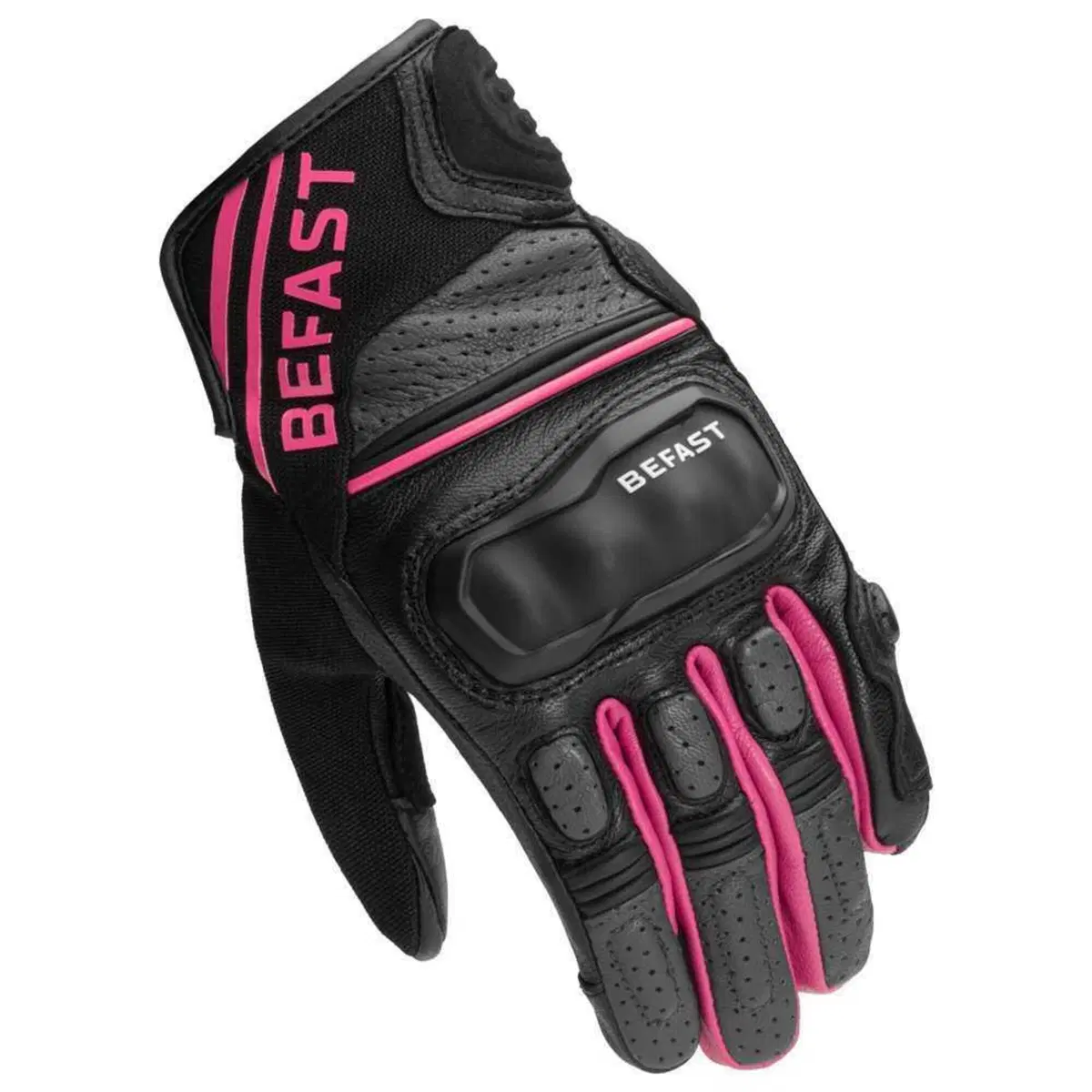 Guanti moto in pelle Befast Supporter CE (2)