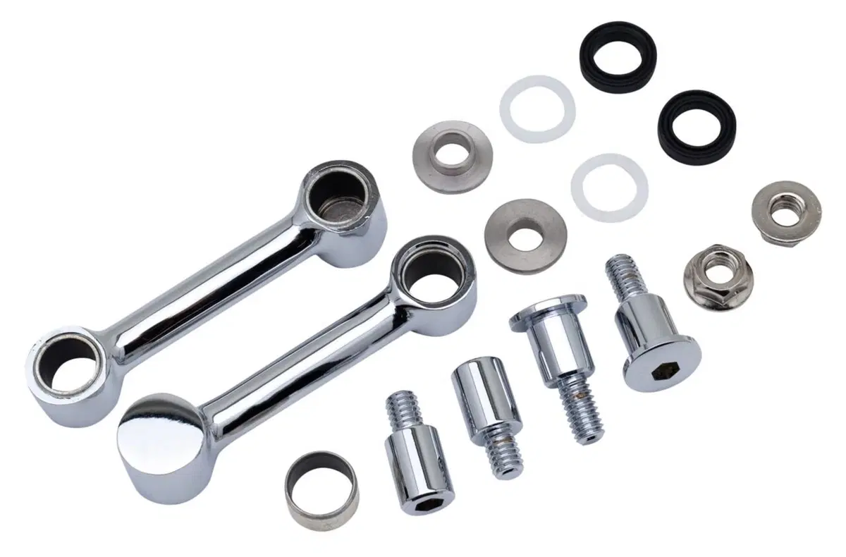 Kit braccetti cromati supporti parafango anteriore Zodiac