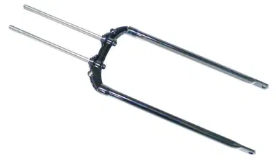 Gambe anteriori nere forcella Springer per Softail 