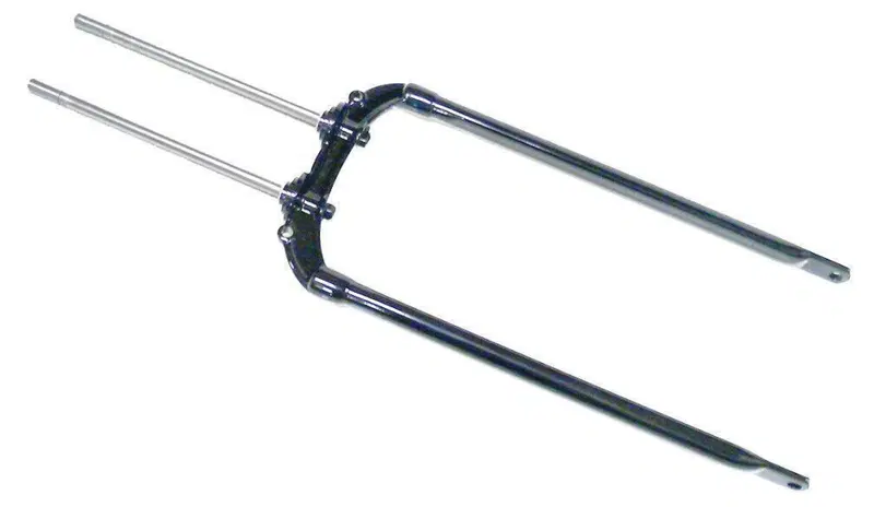 Gambe anteriori nere forcella Springer per Softail 