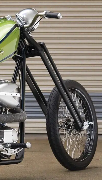 Forcella Springer nera 26" (66 cm) Custom Chrome 