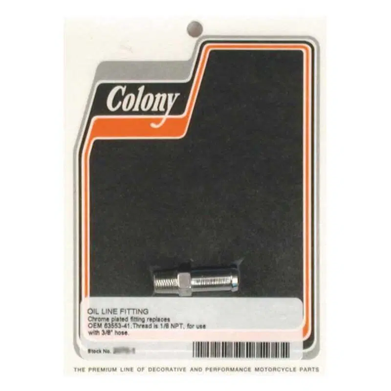 Raccordo olio dritto - filetto 1/8" NPT Motorcycle 