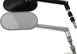 Specchietto ovale Agila cromato Custom Chrome 