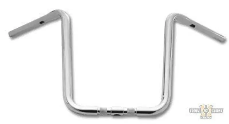 Manubrio Ape Hanger 1-1/4" alto 14" Cromato senza Santee