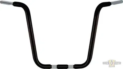Manubrio Ape Hanger 1-1/4" alto 16" nero preforato 