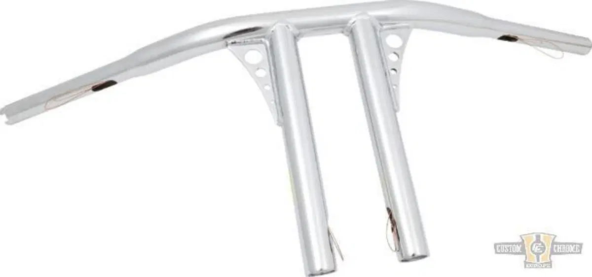 Manubrio T Bar dritto 1-1/4" alt 10" Cromato, per Santee