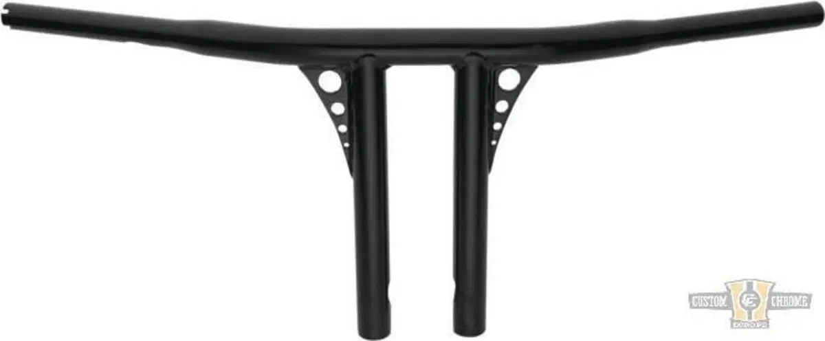 Manubrio T Bar dritto 1-1/4" alt 10" nero, per Acc Santee