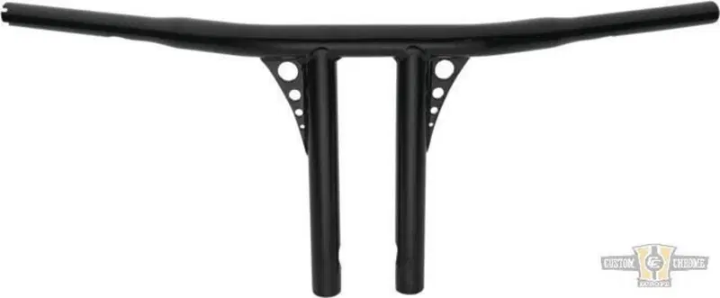 Manubrio T Bar dritto 1-1/4" alt 10" nero, per Acc Santee