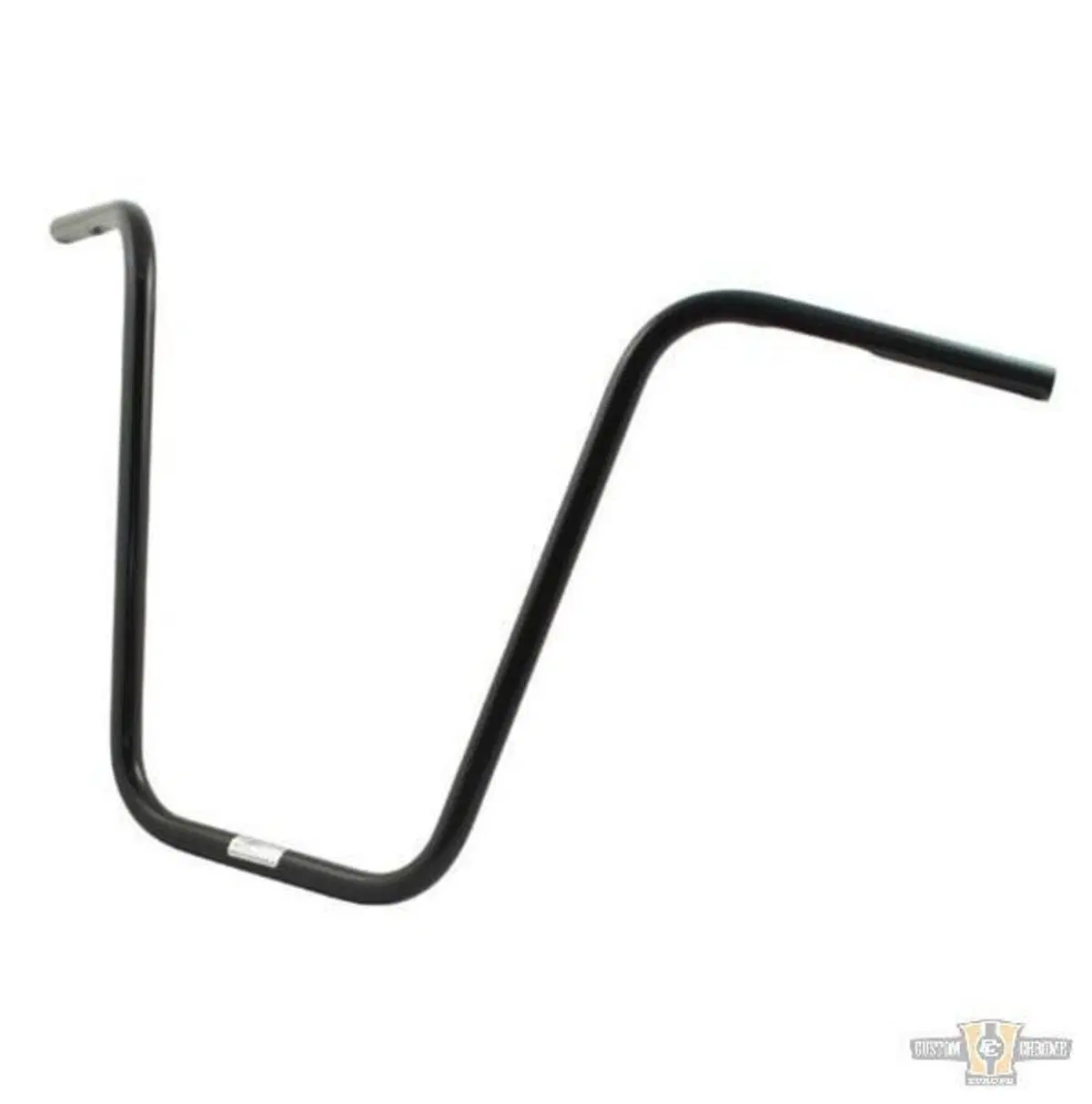 Manubrio Ape Hanger 1" alto 18" nero, con fossette Fehling