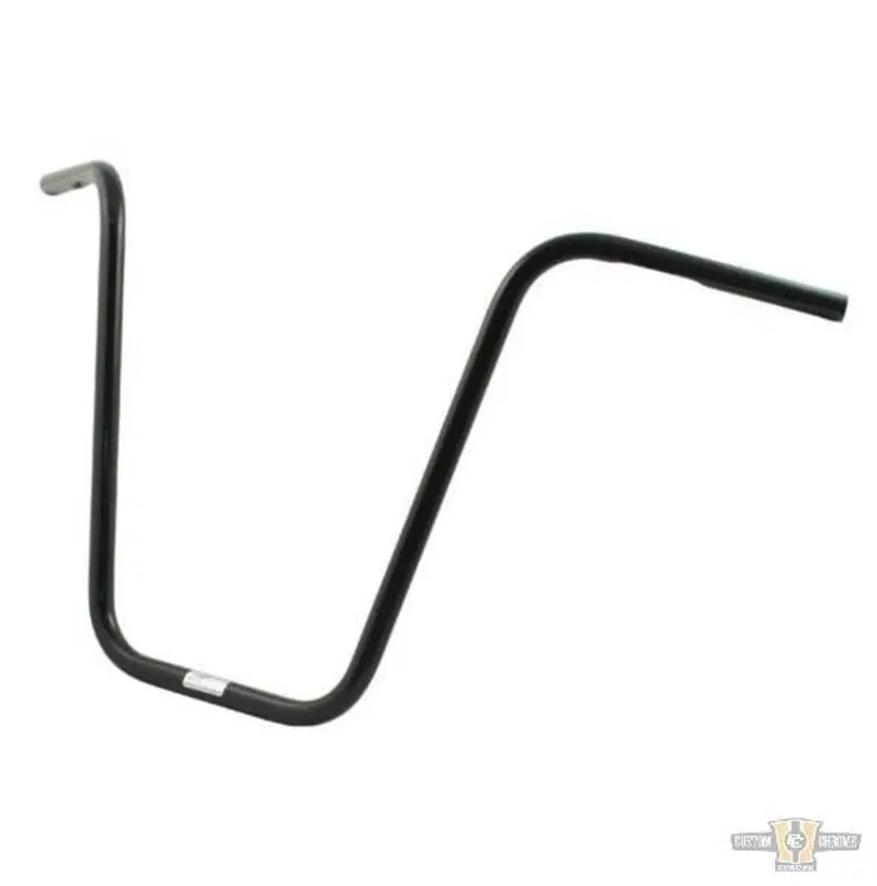 Manubrio Ape Hanger 1" alto 18" nero, con fossette Fehling