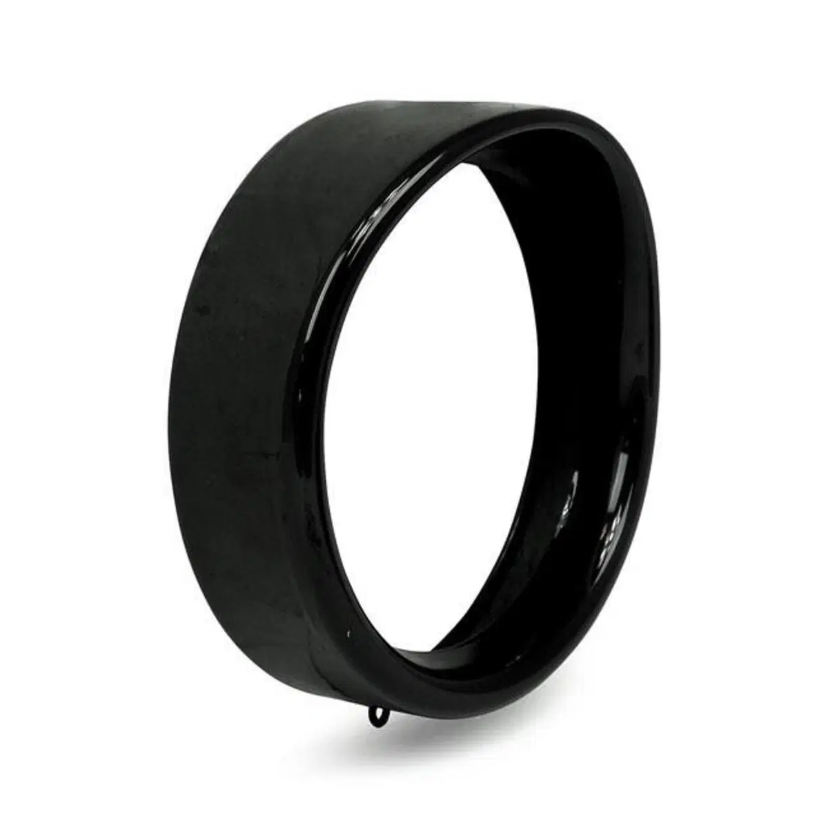 Ghiera per faro da 7” Visored nera lucida per Tour 