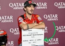 MotoGP 2023. GP del Qatar. Pecco Bagnaia: Se vinco il mondiale? Organizzerò meglio il mio matrimonio. Intanto c'è la data