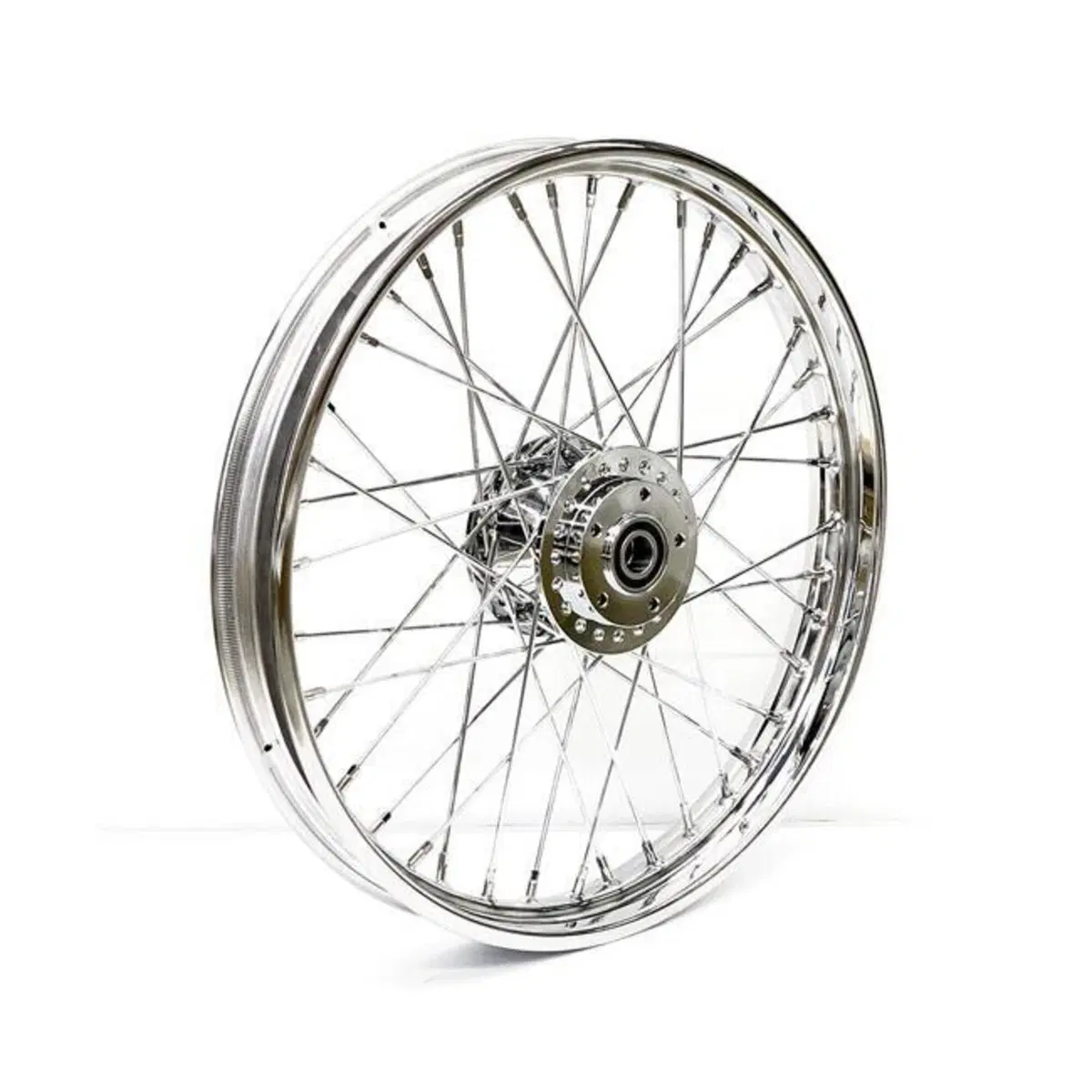 Ruota anteriore a 40 raggi cromata 21x2,15 per Dyn 