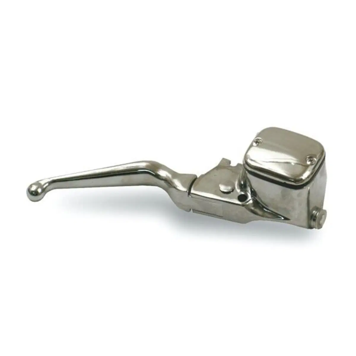 Pompa freno stile OEM cromato per disco singolo da Drag Specialties